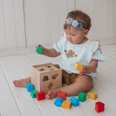 Cub din lemn cu forme de sortat Melissa and Doug 575 - poza 5