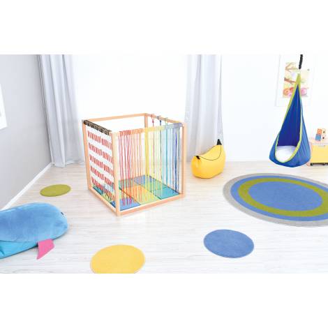 Cub din lemn pentru accesorii senzoriale - poza 4