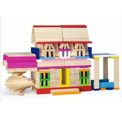 Cuburi creative din lemn 250 buc, Viga Toys - poza 1