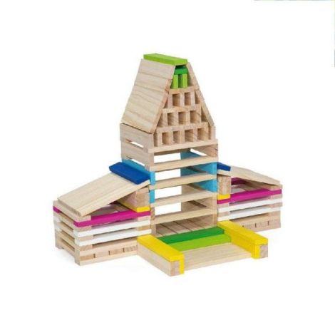 Cuburi creative din lemn 250 buc, Viga Toys - poza 4