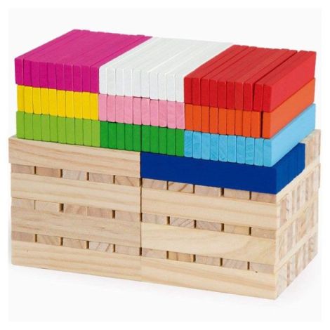 Cuburi creative din lemn 250 buc, Viga Toys - poza 5