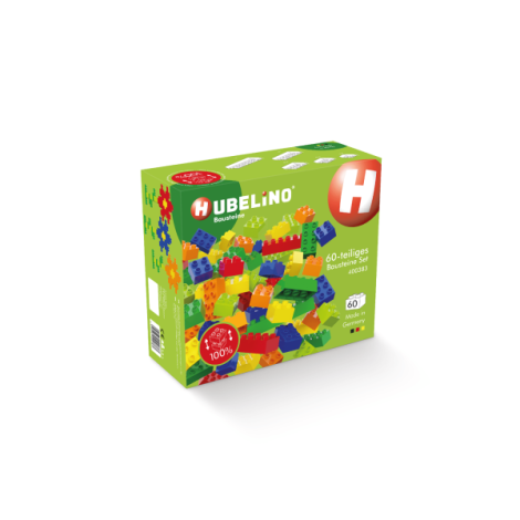 Cuburi de construit colorate pentru copii Hubelino (60 piese) - poza 4