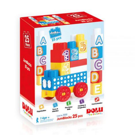Cuburi de construit din plastic - 25 piese - poza 1