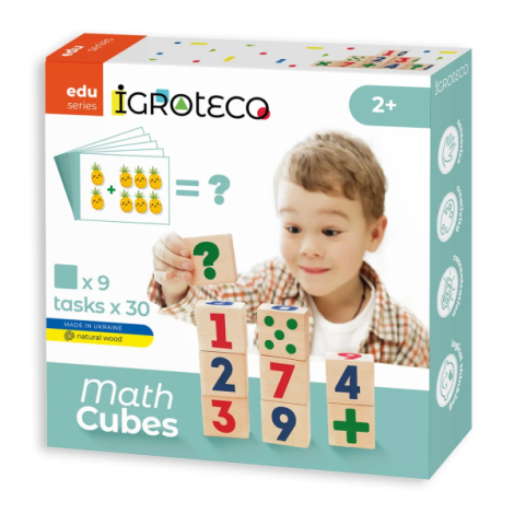 Cuburi matematice din lemn - poza 1