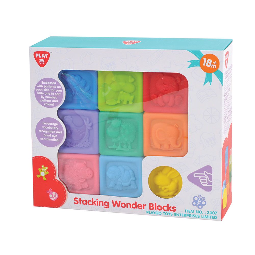 Cuburi moi de construit PlayGo Stacking Wonder Blocks - poza 2