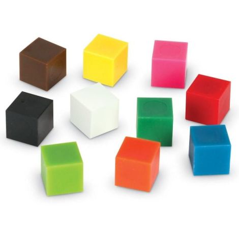 Cuburi multicolore (1cm) - poza 3