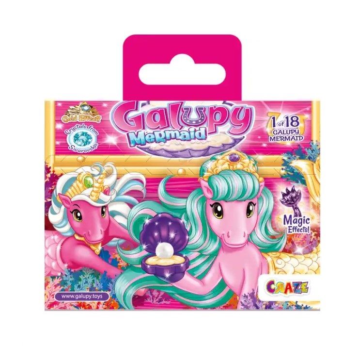 Cufar cu unicorn sirena surpriza Craze Galupy - poza 3