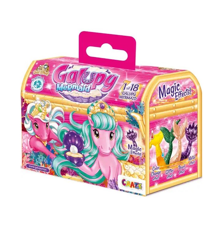 Cufar cu unicorn sirena surpriza Craze Galupy - poza 5