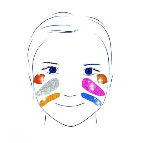 Culori make-up non alergice Djeco, metalic - poza 2