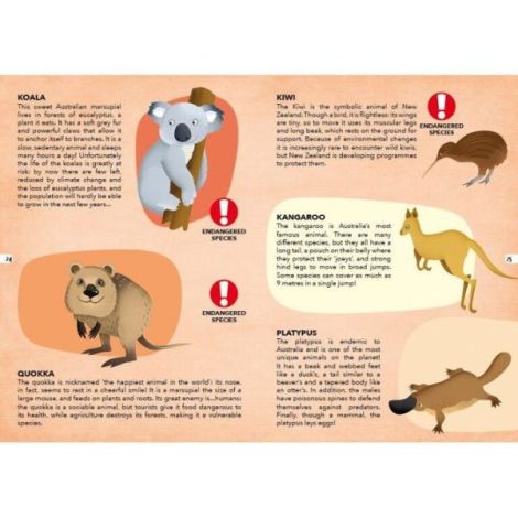 Cunoaste si exploreaza - puzzle animale pe cale de disparitie (205 piese) - poza 2