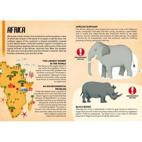 Cunoaste si exploreaza - puzzle animale pe cale de disparitie (205 piese) - poza 3