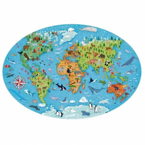Cunoaste si exploreaza - puzzle animale pe cale de disparitie (205 piese) - poza 5
