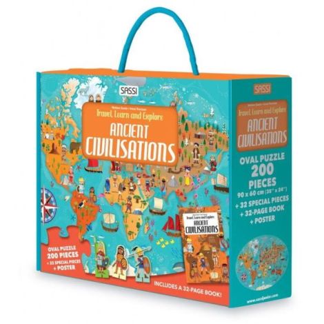Cunoaste si exploreaza - puzzle civilizatii antice (200 piese) - poza 1