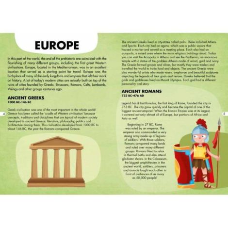 Cunoaste si exploreaza - puzzle civilizatii antice (200 piese) - poza 3