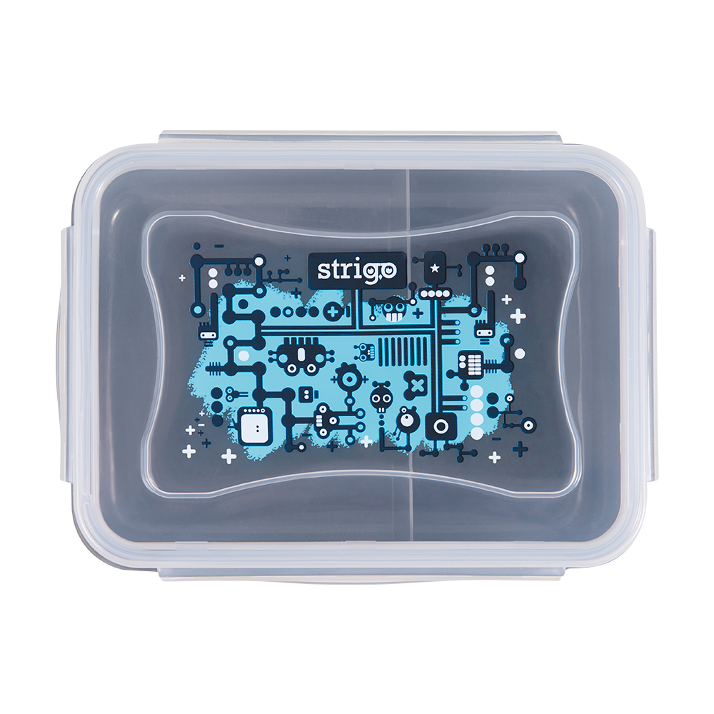 Cutie alimentara Strigo Robot, plastic, 16.5A 12A 6.5 cm