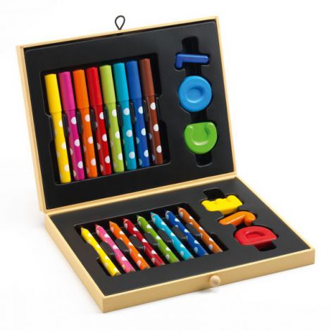 Cutie culori pentru primele desene Djeco - poza 1