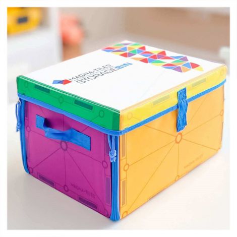 Cutie de depozitare si covor de joaca Magna Tiles - poza 3
