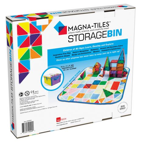 Cutie de depozitare si covor de joaca Magna Tiles - poza 4