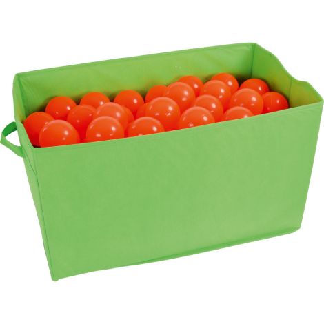 Cutie de depozitare textila pliabila, cu capac, 60 x 35 x 35 cm, culoare verde deschis - poza 5