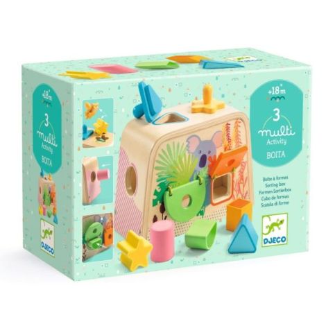 Cutie de sortat forme Multi Boita, Djeco - poza 1