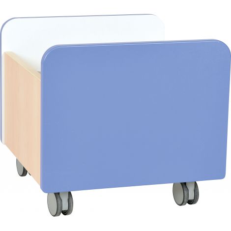 Cutie medie pe roti Quadro albastru - poza 1