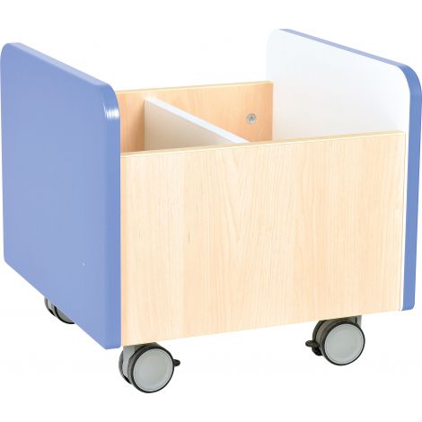 Cutie medie pe roti Quadro albastru - poza 2