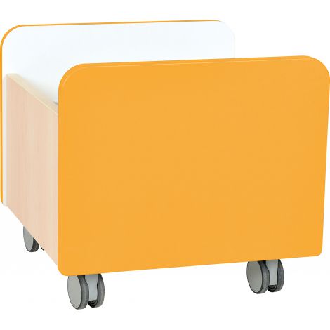 Cutie medie pe roti Quadro orange