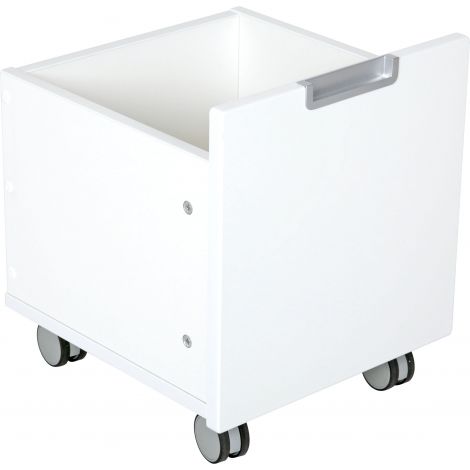 Cutie mica pe roti pentru dulap Quadro alb - poza 1