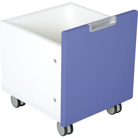 Cutie mica pe roti pentru dulap Quadro albastru - poza 1
