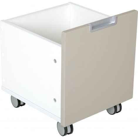 Cutie mica pe roti pentru dulap Quadro bej - poza 1