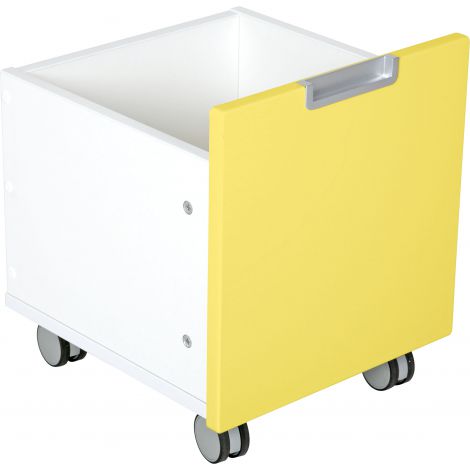 Cutie mica pe roti pentru dulap Quadro galben - poza 1