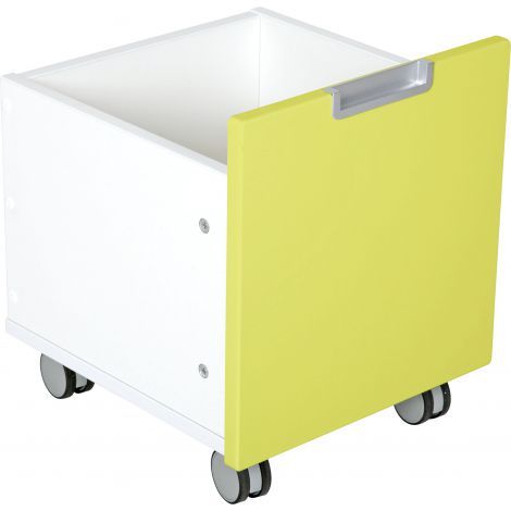 Cutie mica pe roti pentru dulap Quadro lime