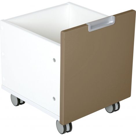 Cutie mica pe roti pentru dulap Quadro maro - poza 1