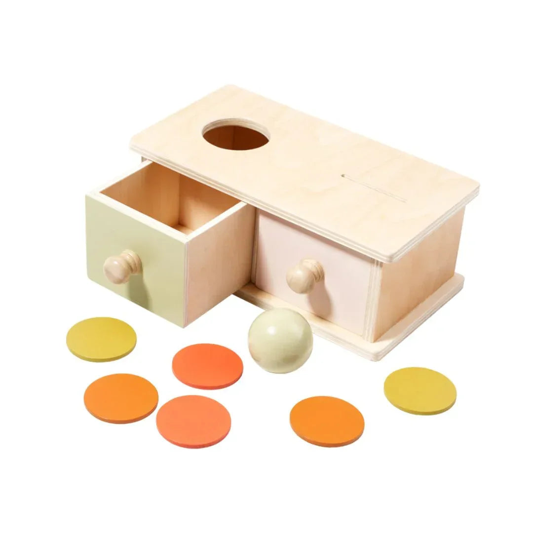 Cutie Montessori cu 2 sertare, 1 an+ - Default Title