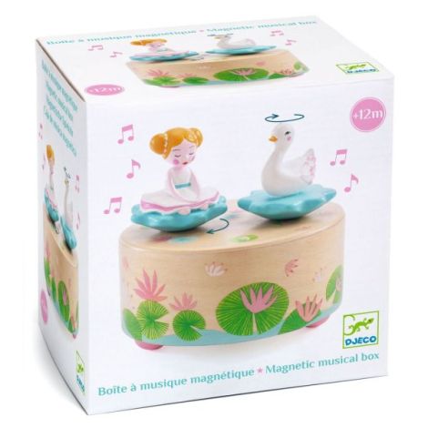 Cutie muzicala magnetica Balerina si lebada, Djeco - poza 1