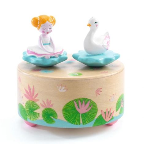 Cutie muzicala magnetica Balerina si lebada, Djeco - poza 3
