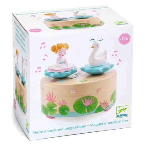Cutie muzicala magnetica Balerina si lebada, Djeco - poza 4