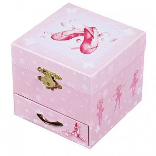 Cutie muzicala - Patrata roz Balerina - Trousselier