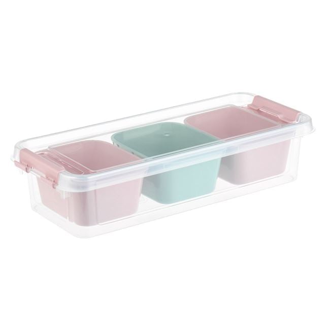 Cutie organizatoare plastic, 3 compartimente, 27.3A 11.3A 6.2 cm