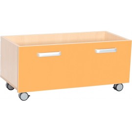 Cutii pentru depozitare cu roti – portocaliu – Flexi