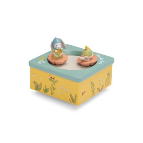 Cutiuta muzicala trois petits lapins 12 cm, moulin roty - poza 3