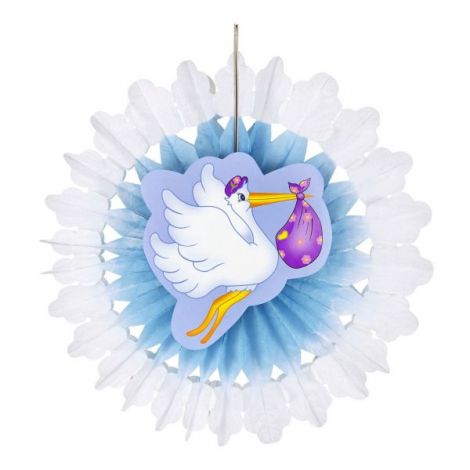 Decor botez baby boy hartie Widmann Italia 95788
