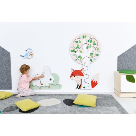 Decor cu elemente pentru dezvoltarea motricitatii Copac si Vulpita - poza 3