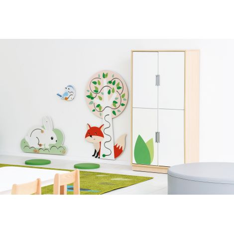 Decor cu elemente pentru dezvoltarea motricitatii Copac si Vulpita - poza 4