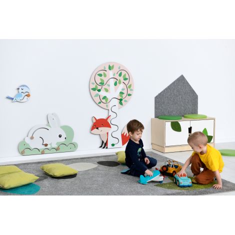 Decor cu elemente pentru dezvoltarea motricitatii Copac si Vulpita - poza 5