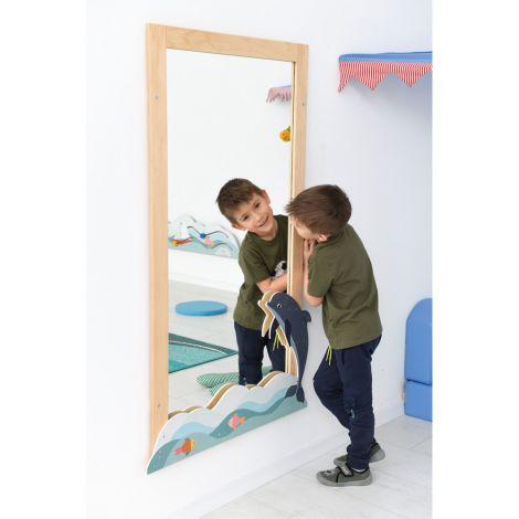Decor Delfin pentru oglinda MO036047, gradinita si scoala - poza 2