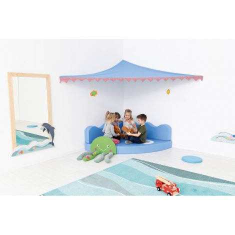 Decor Delfin pentru oglinda MO036047, gradinita si scoala - poza 4