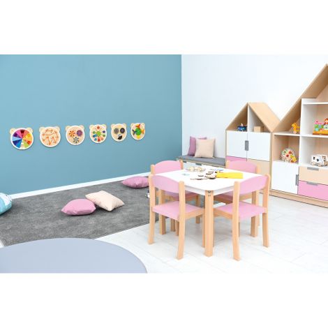 Decor educativ cu elemente pentru motricitate Potriveste culorile, gradinita - poza 3