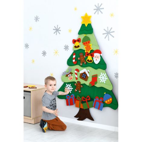 Decor educativ cu elemente senzoriale Bradul de Craciun, gradinita - poza 5