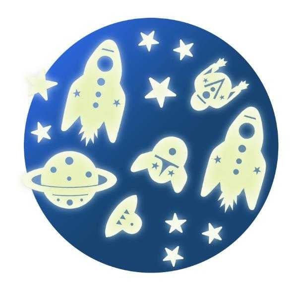 Decor fluorescent Djeco, Cosmos 13 cm